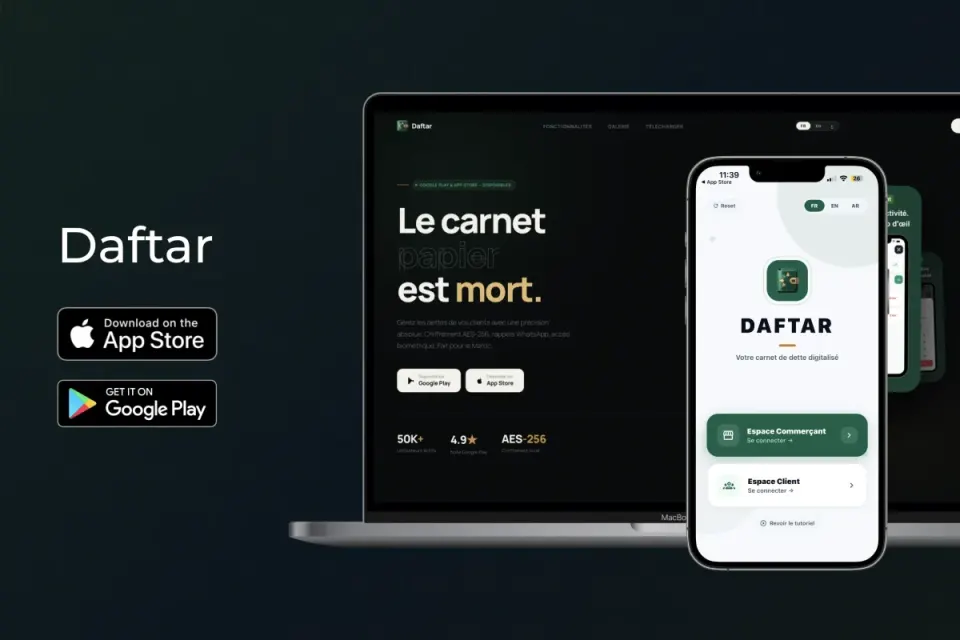 Application Daftar — SaaS B2B gestion entreprises
